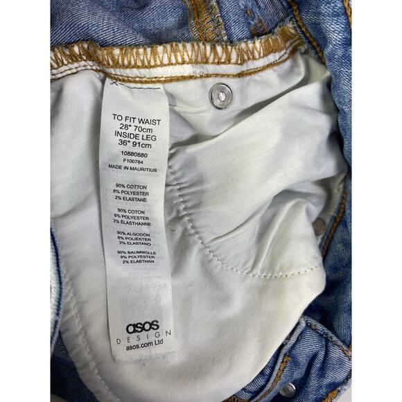 ASOS Jeans Women's 28x36 Tall Blue Light Wash High Rise Flare Jeans - Picture 6 of 10